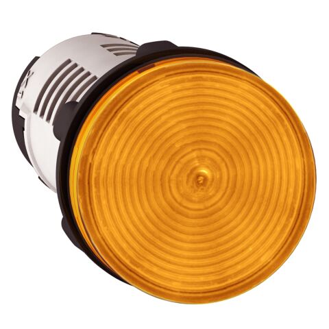 Schneider Electric XB7EV08MP Yuvarlak Pilot Işığı Ø 22 - Turuncu - Entegre Led - 230..240V-Vida Kelep Terminl