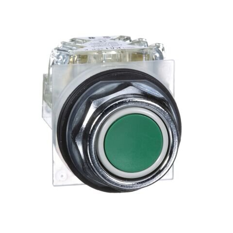 Schneider Electric 9001KR1GH13 Yeşil Buton Ø 30 - Sıva Altı Yaylı Dönüş - 1Ak
