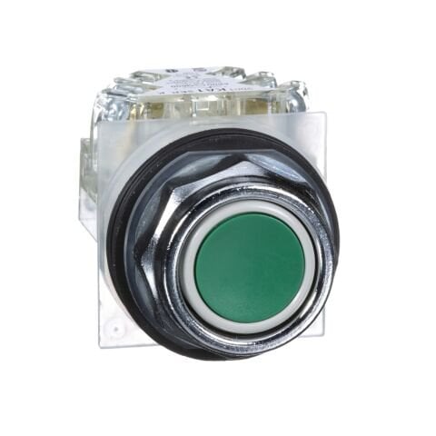 Schneider Electric 9001KR1GH13 Yeşil Buton Ø 30 - Sıva Altı Yaylı Dönüş - 1Ak