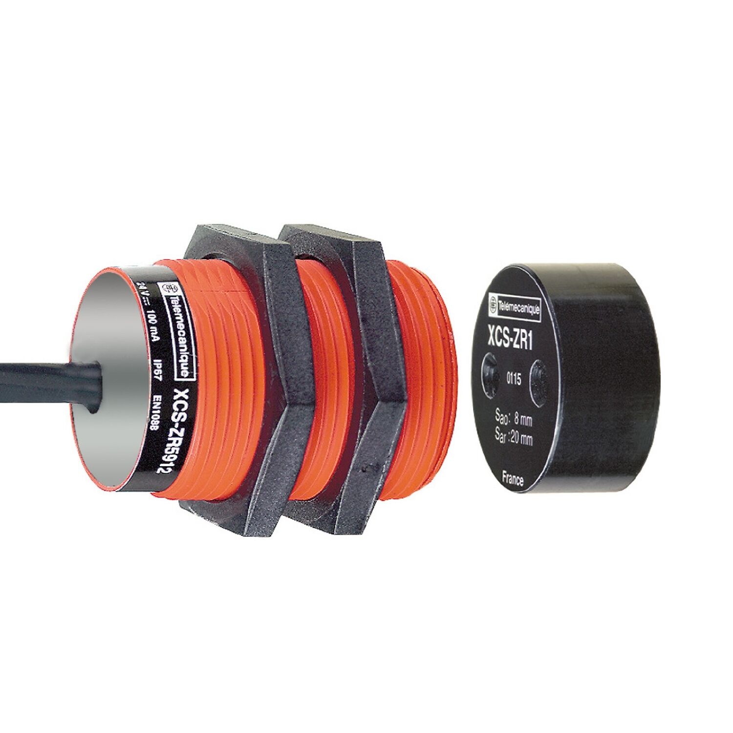 Telemecanique Sensors XCSDMR7902 Kodlu Manyetik Anahtar Xcsdmr - Sıl 3 - 2 Na, 1 Na Kademeli - Kablo 2 M