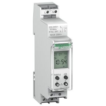 Schneider Electric Cct15854 Acti 9 Ihp 1 Kanal Dijital Zaman Saati - 24 Saat + 7 Gün
