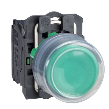 Schneider XB5AP31 Yeşil Çıkık Eksiksiz Buton Ø22 Yaylı Dönüş 1Na İşaretsiz