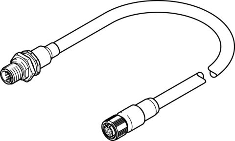 Festo 571902 NEBM-M12G12-RS-2.23-N-M12G12H Enkoder kablosu
