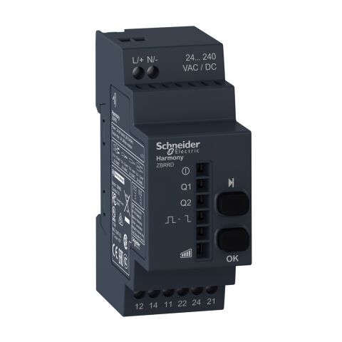 Schneider Electric ZBRRD Programlanabilir Al?C? - 2 Röle - 24..240 V Ac/Dc - 2 Dü?Me - 6 Led