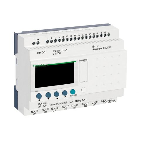 Schneider SR3B261BD Zelio Akıllı Röle 26 GÇ 24VDC 16G 10Ç