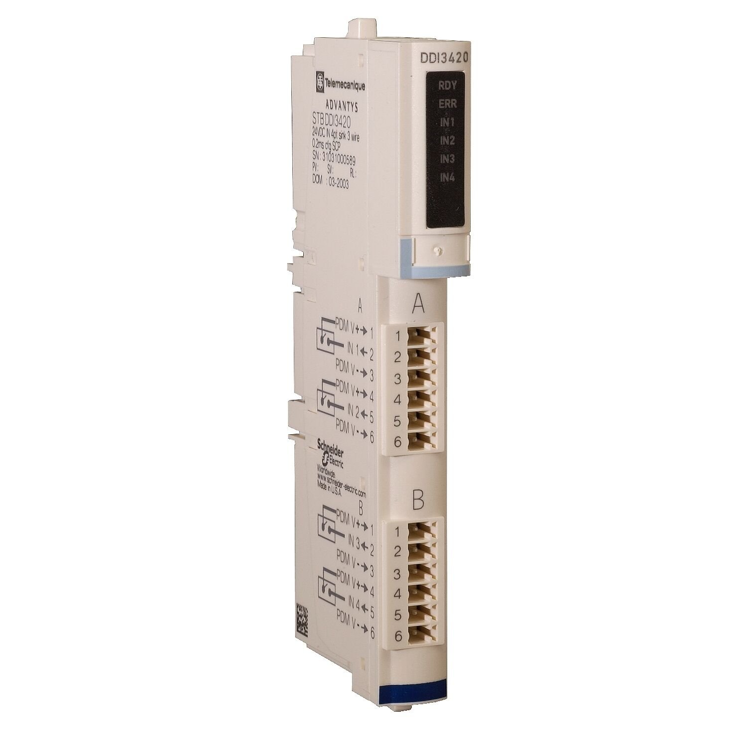 Schneider Electric STBDDI3420K Standart Dijital Giriş Kiti Stb - 24 V Dc - 4 G