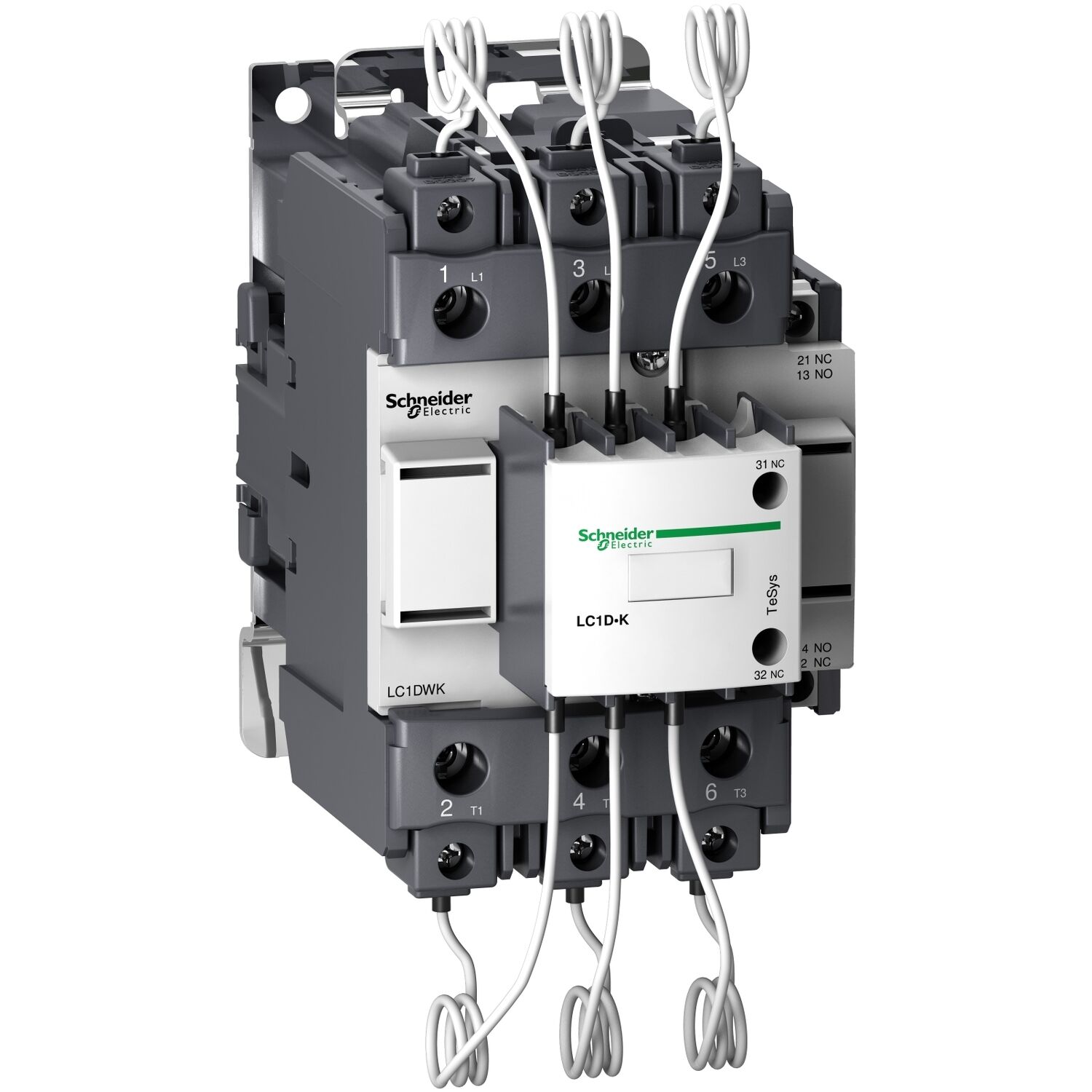 Schneider Electric LC1DWK12F7 Tesys D Kompanz. Kontaktör 63Kvar 110Vac