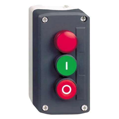 Schneider Electric XALD363M Koyu Gri İstasyon - Yeşil Sıva Altı/Krmz Sıva Altı Bas Düğ Ø22 Ve Krmz Pilot Işğ