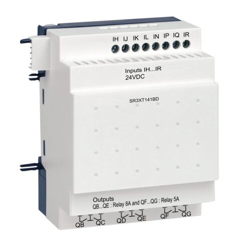 Schneider SR3XT141BD 14 GÇ 24VDC Zelio IO Modülü