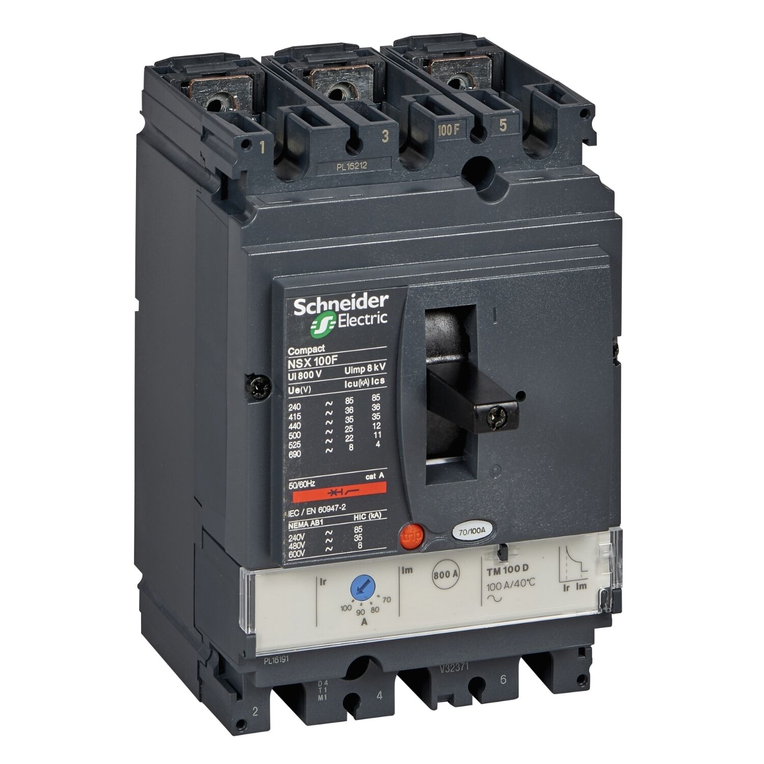 Schneider Electric C10F3TM100 Nsx100F Tm100D 36Ka