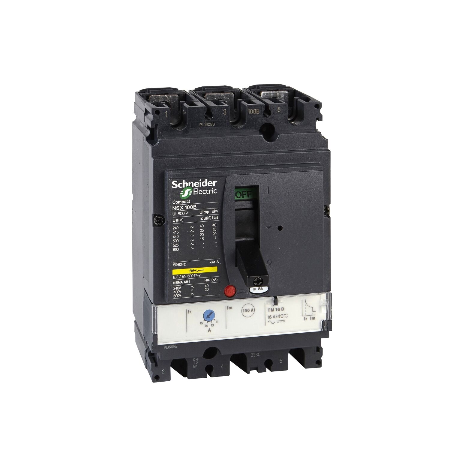 Schneider Electric C10N3TM080 Nsx100N Tm80D 50Ka