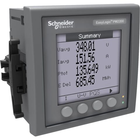Schneider Electric METSEPM2230 Easylogic Pm2230, Enerji Kalite Analizörü, 31. Harmoniğe Kadar Harmonik Ölçümü, Lcd Ekran, Rs485 Port Üzerinden Haberleşme Class 0.5S