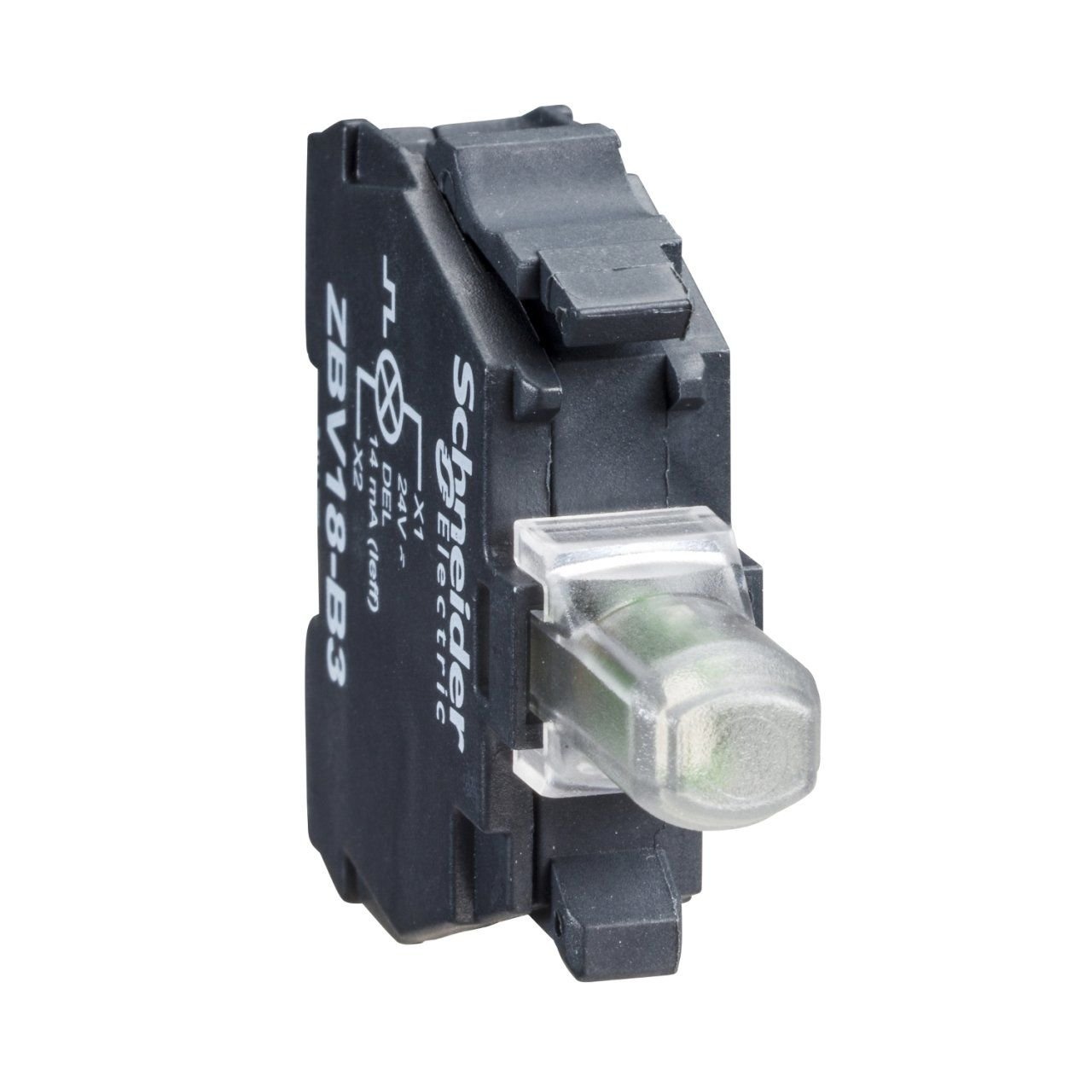 Schneider Electric ZBVB4 Başlık Ø22 entegre LED 24 V için kırmızı ışık bloğu