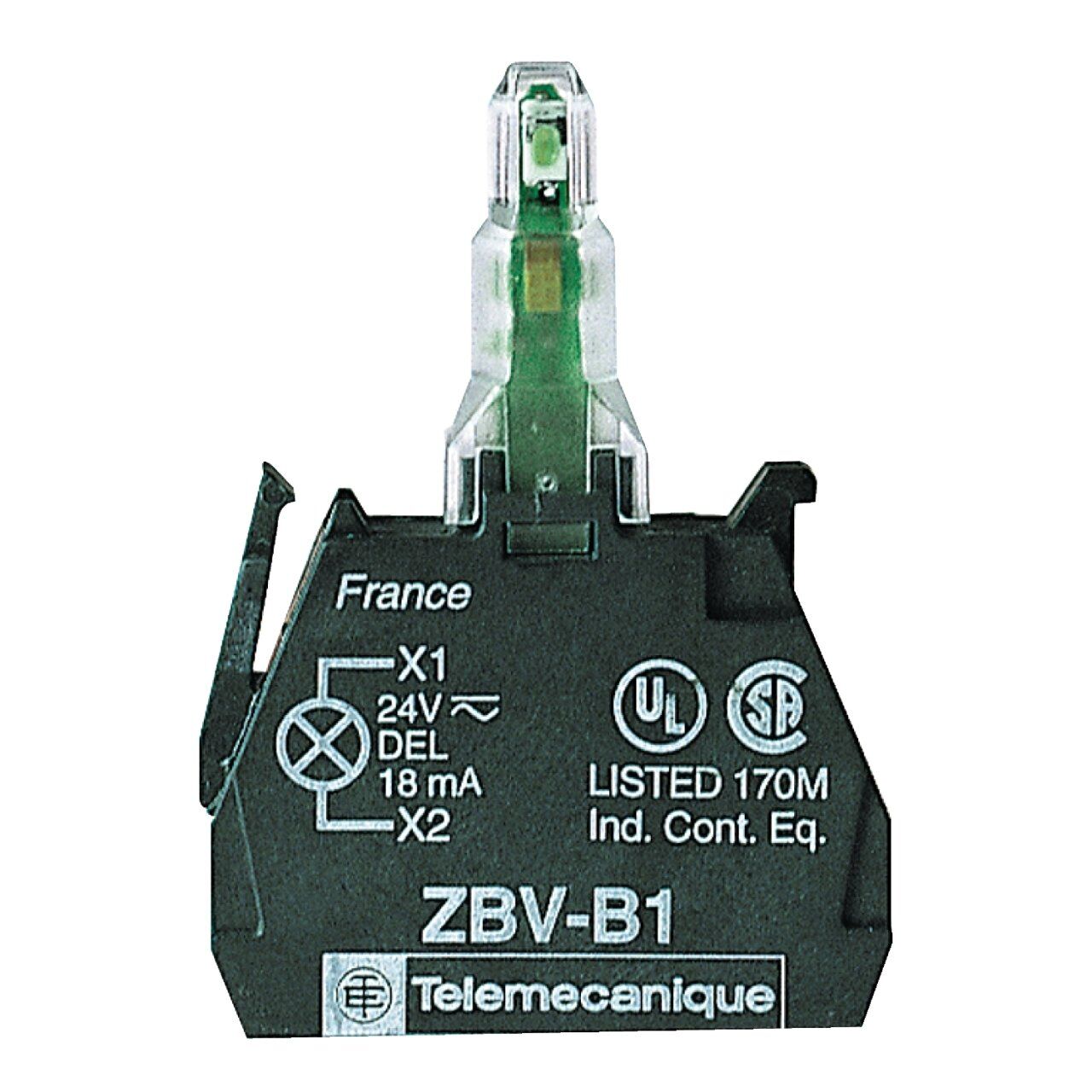 Schneider Electric ZBVB6 Başlık Ø22 Entegre Led 24 V İçin Mavi Işık Bloğu Vida Kelepçesi Terminalleri