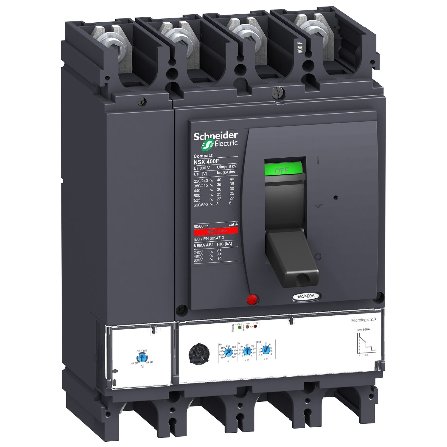 Schneider Electric C40F42D400 Nsx400F  Micrologic 2.3 36Ka