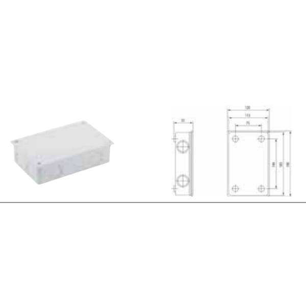Schneider Electric 3470-731-0062 110 x 180 x 60 Düz kapaklı Halogen free IP55 Dikdörtgen Termoplastik Buat