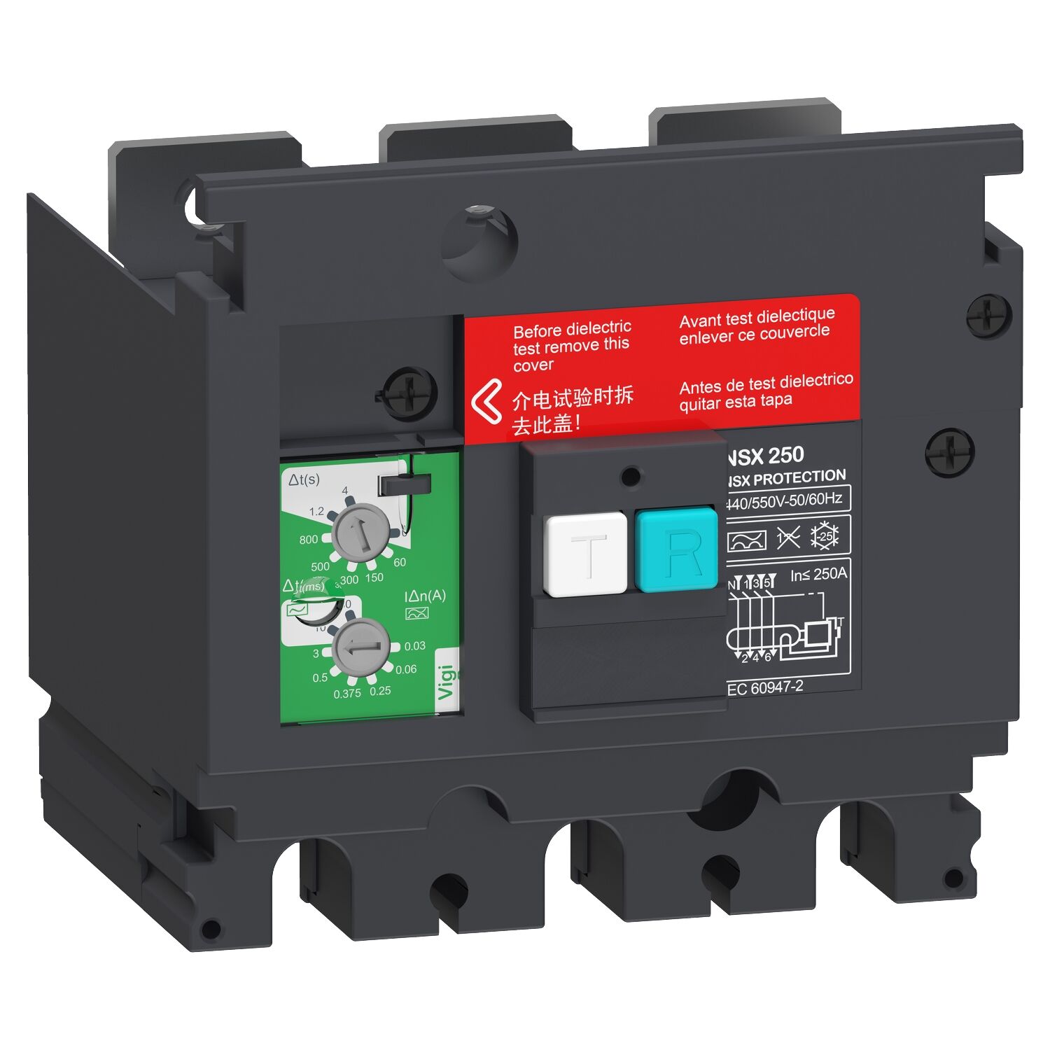 Schneider Electric LV429488 Toprak Kaçağı Vigipact Ek Koruma Modülü, Compact Nsx 100/160, 200 Vac - 440 Vac, 30 Ma - 30 A, 3 Kutup