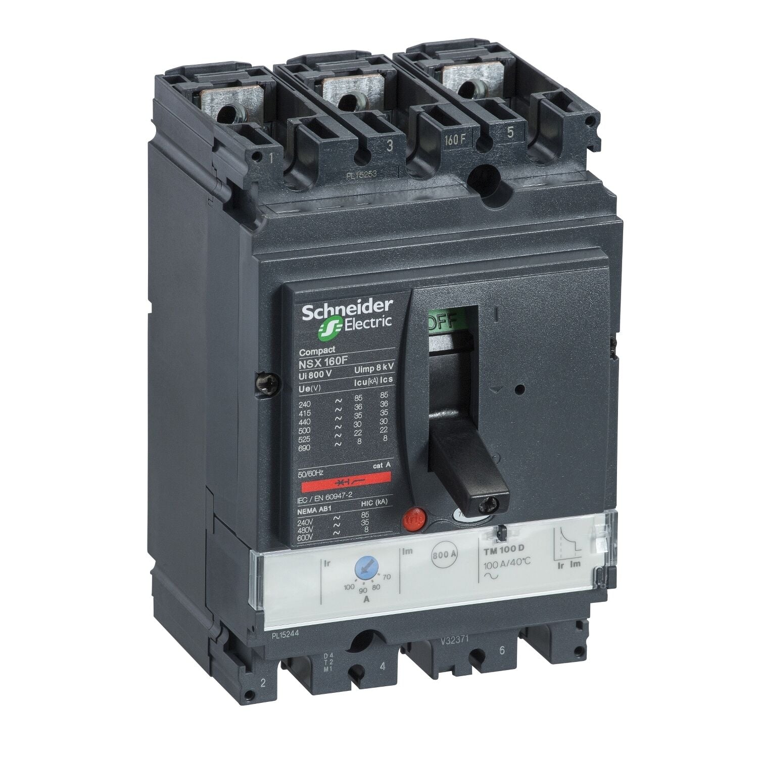 Schneider Electric C16H3TM160 Nsx160H  Tm160D 70Ka