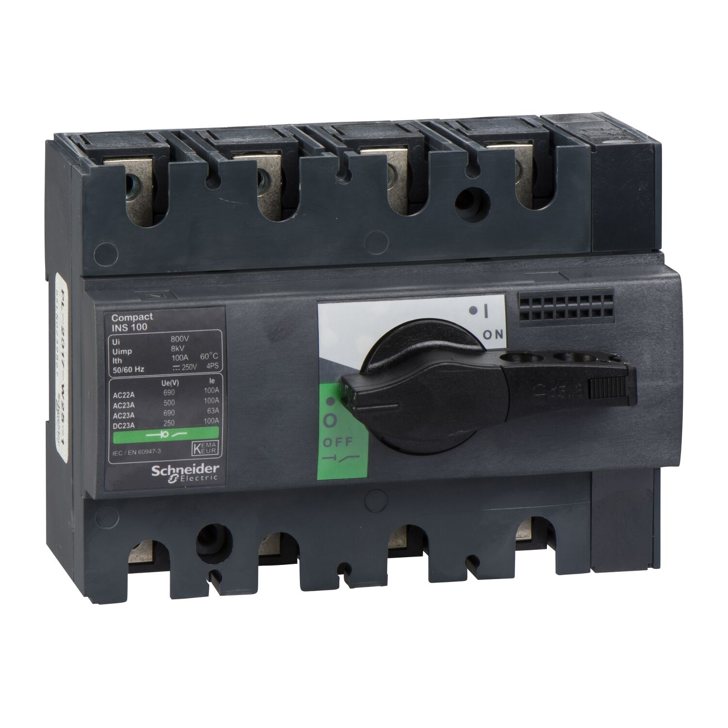 Schneider 28909 Yük Ayırıcı Compact INS100 4X100A