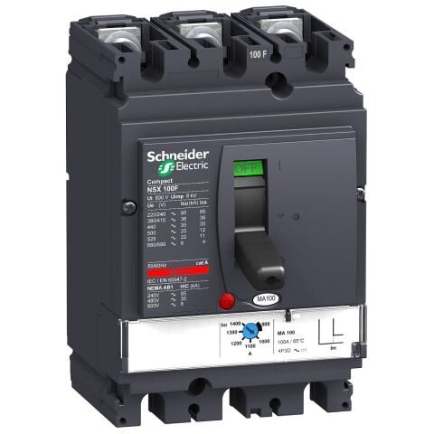 Schneider Electric C10F3MA100 Nsx100F Ma100 36Ka