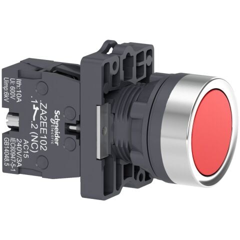 Schneider Electric XA2EA42 1 NK Kırmızı Yaylı Buton