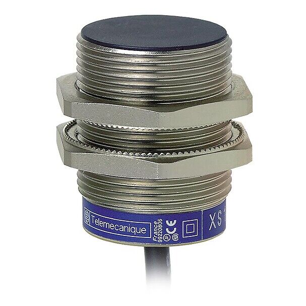Telemecanique Sensors XS1N30PA349TF Endüktif yakınlık sensörleri XS, endüktif sensör XS1 M30, L43mm, pirinç, Sn20mm, 12...24 VDC, 2 m kablo