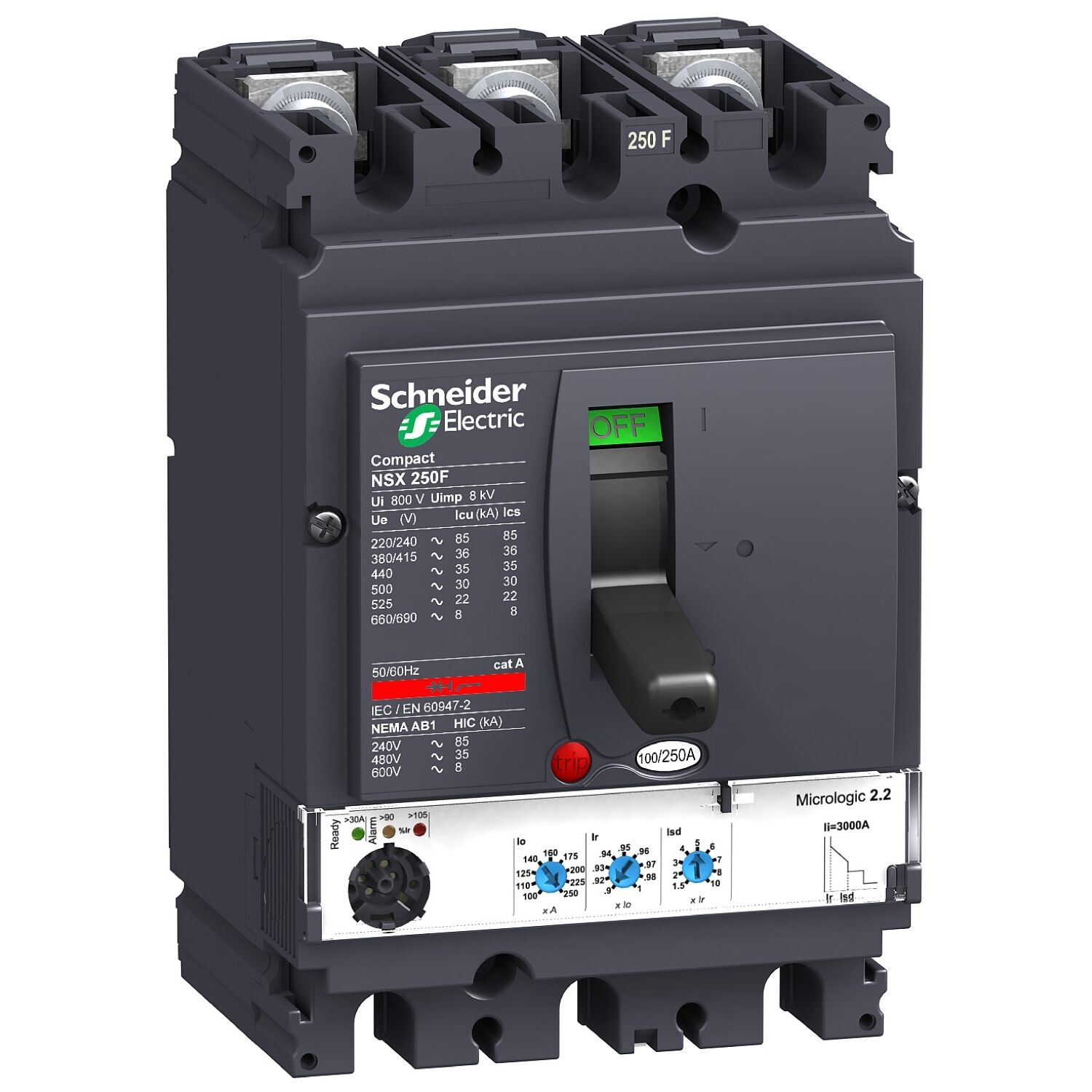 Schneider Electric C25F32D250 Nsx250F  Micrologic 2.2  36Ka