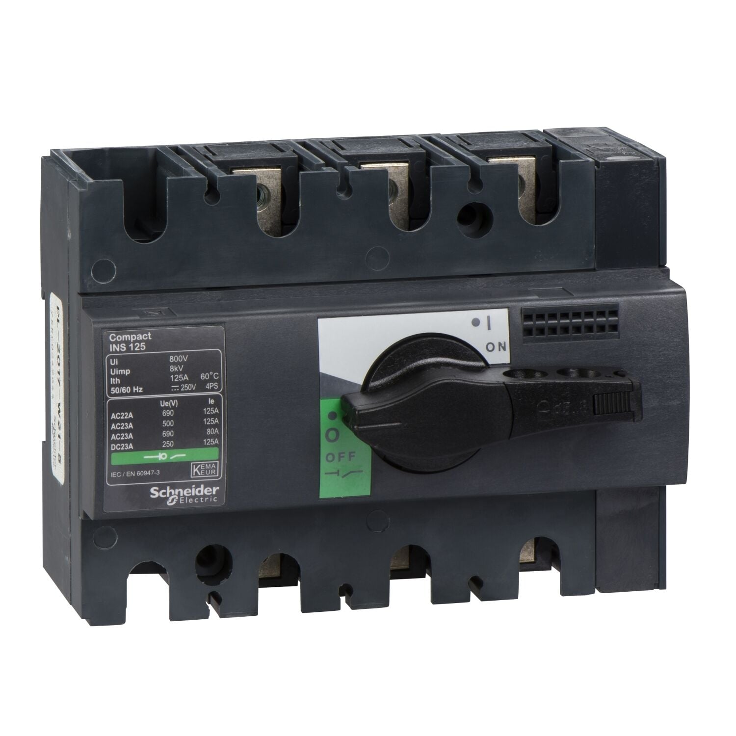 Schneider Electric 28910 Yük Ayırıcı Compact Ins125 - 3 Kutuplu - 125 A