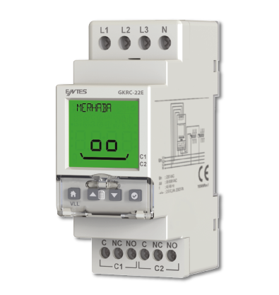 Entes GKRC-22E 3P+N, Ip41, Lcd Ekranlı Gerilim Koruma Rölesi M5414