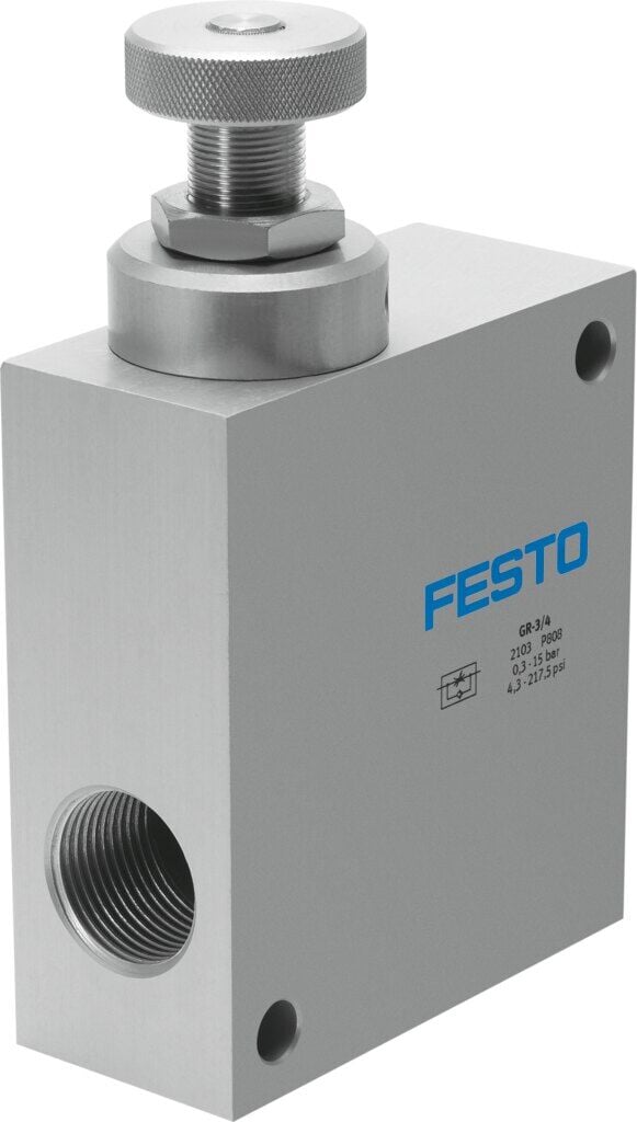 Festo 2103 GR-3/4 tek yönlü akış kontrol valfleri
