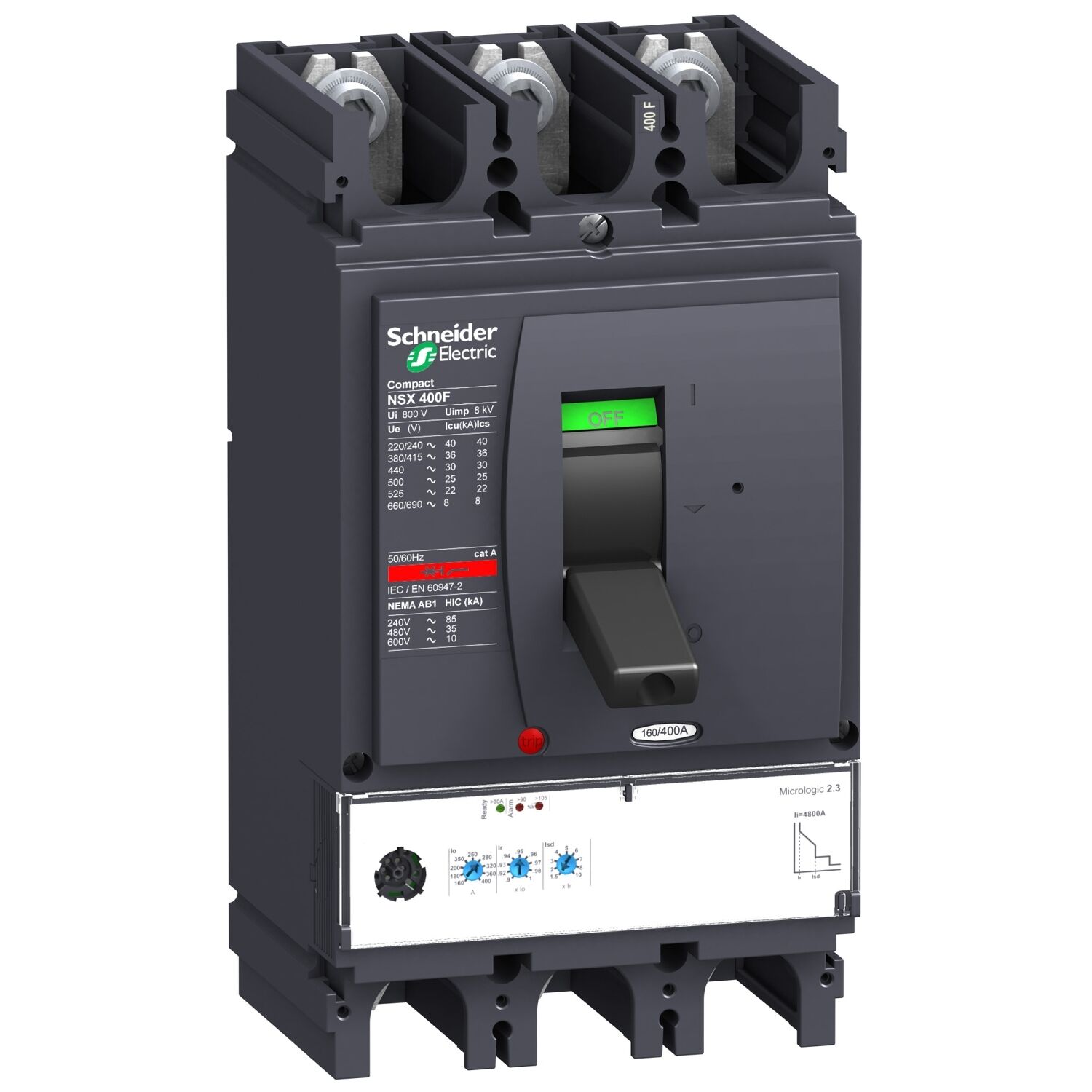 Schneider Electric C40H32D400 Nsx400H  Micrologic 2.3  70Ka