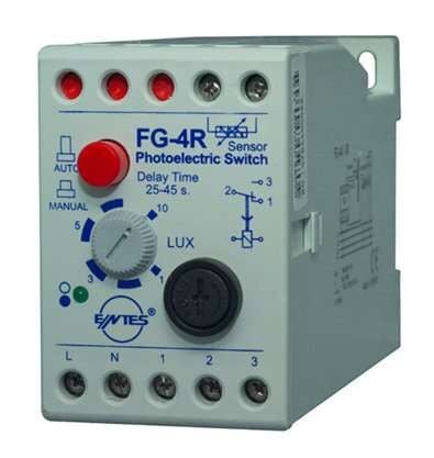 Entes FG-4R Fotosel Röle (Sigorta Korumalı) 1-10 Lüx Ayarlı M0095