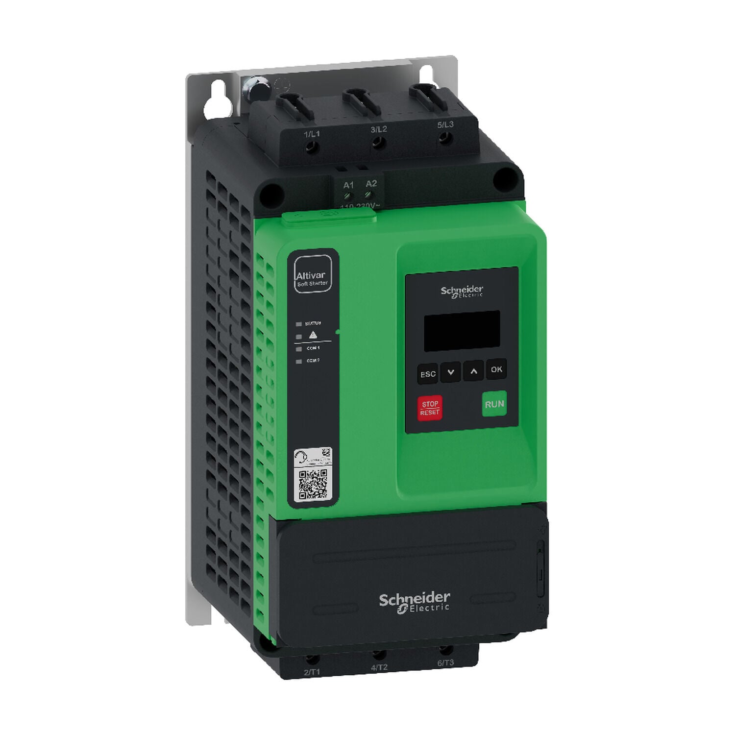 Schneider Electric ATS430D17S6 Yumuşak Yolverici ATS430, 17A, 208 ila 600V AC, kontrol gerilimi 110 ila 230V AC0