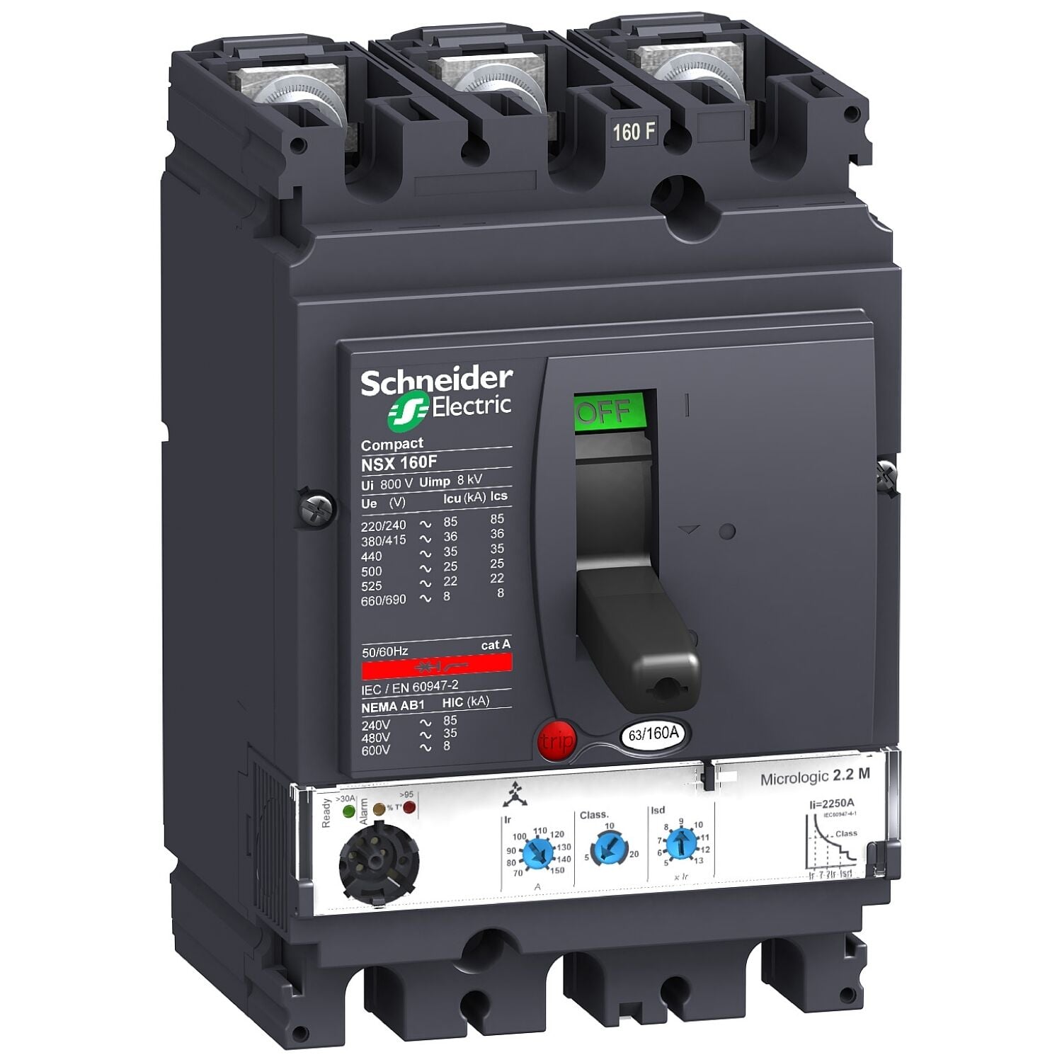 Schneider Electric C16F32D160 Nsx160F  Micrologic 2.2  36Ka
