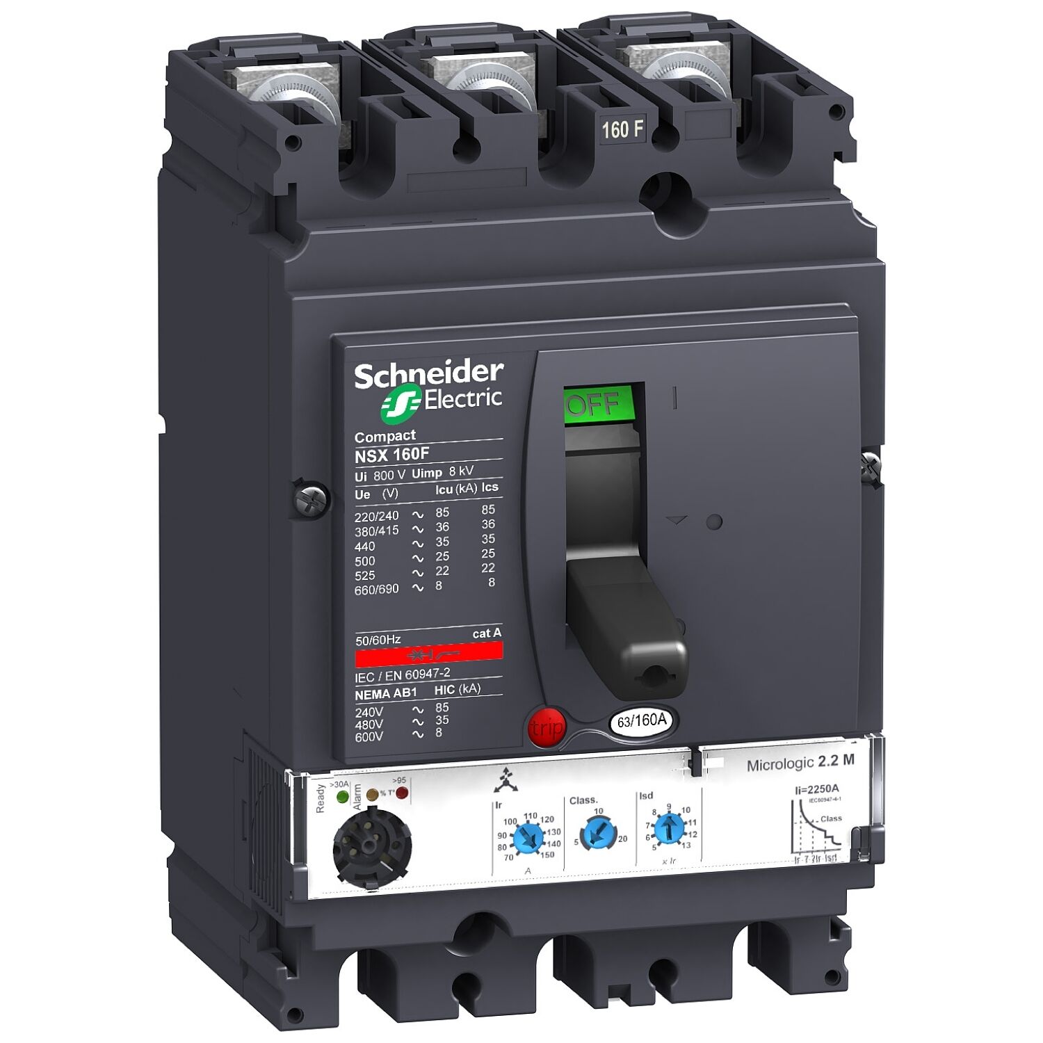 Schneider Electric C16F32D160 Nsx160F  Micrologic 2.2  36Ka