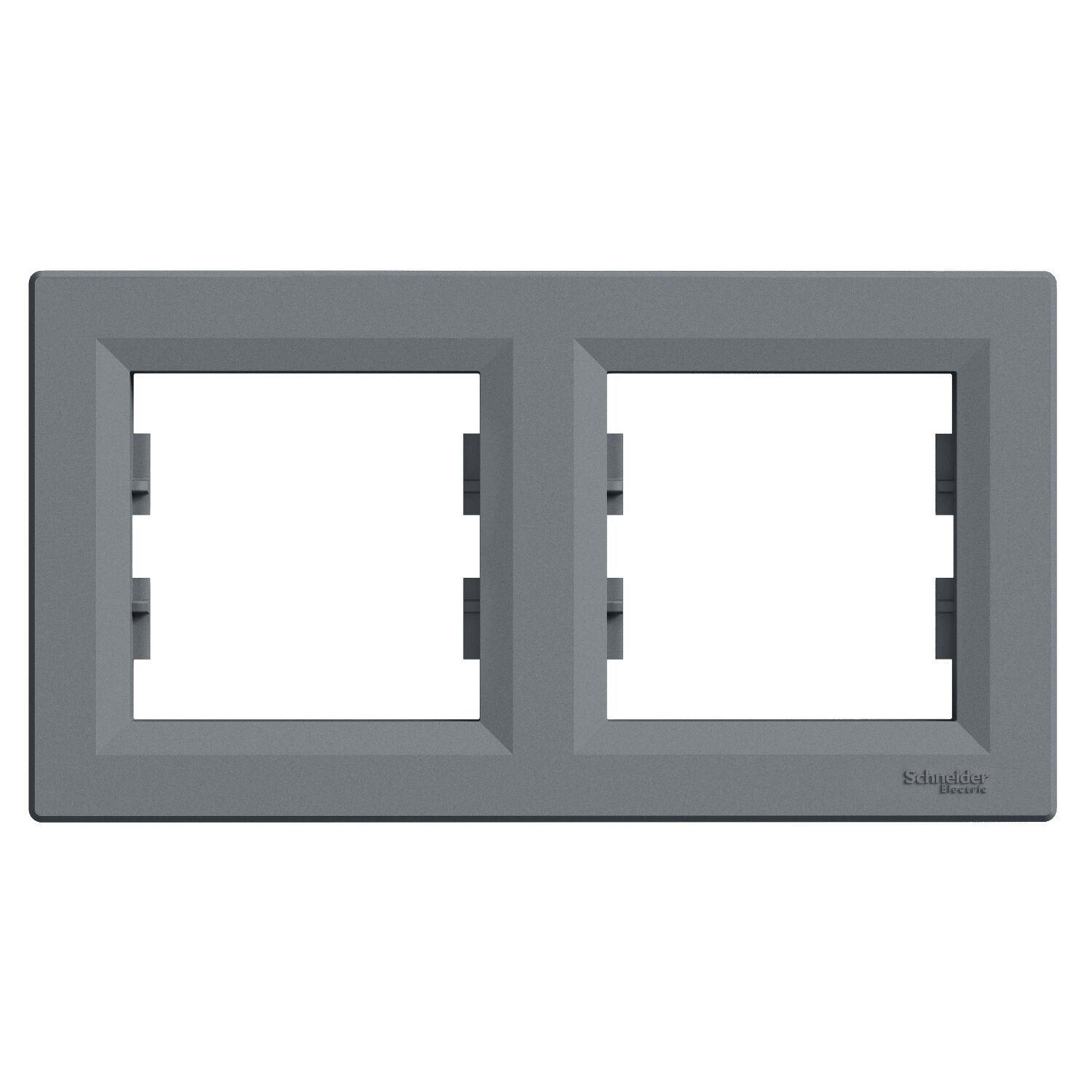 Schneider EPH5800262 Asfora 2li Yatay Çerçeve Çelik