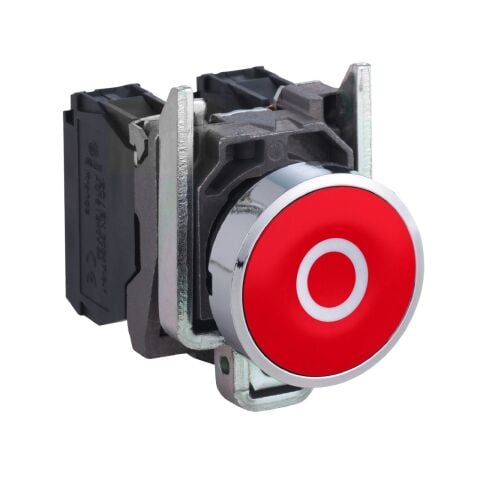 Schneider Electric XB4BA4322 Kırmızı buton Ø22 yaylı dönüş 1NK ''Ç''