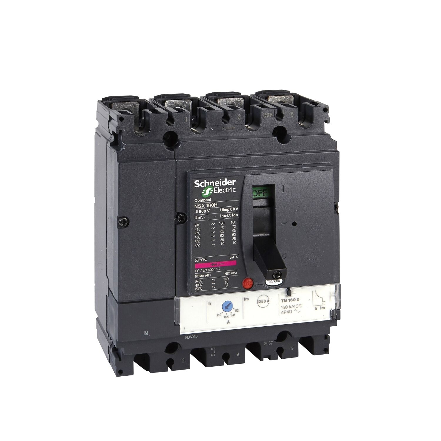 Schneider Electric C16N6TM160 Nsx160N  Tm160D  50Ka