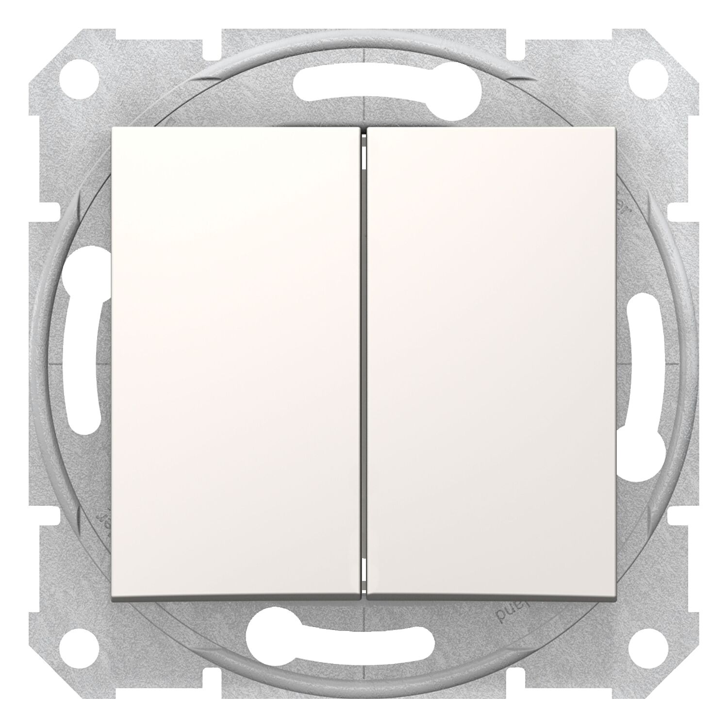 Schneider Electric SDN0300123 Sedna - 1kutup 2 devre anahtar - 10AX çerçevesiz krem