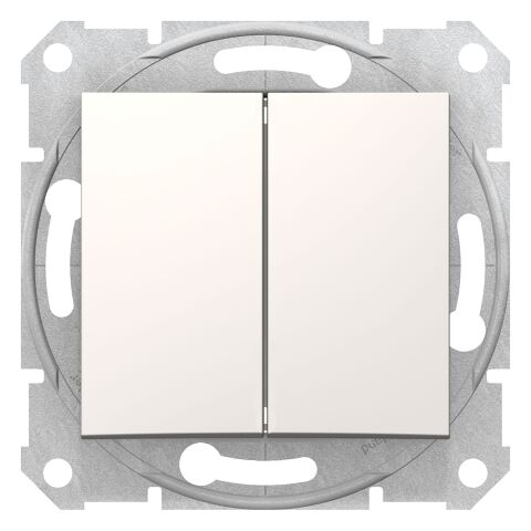 Schneider Electric SDN0300123 Sedna - 1kutup 2 devre anahtar - 10AX çerçevesiz krem