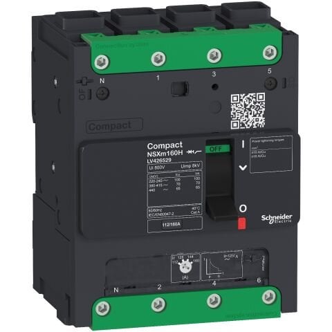 Schneider Electric LV426226 TM80D Devre Kesici,  Nsxm 25Ka 4P/4T Elink