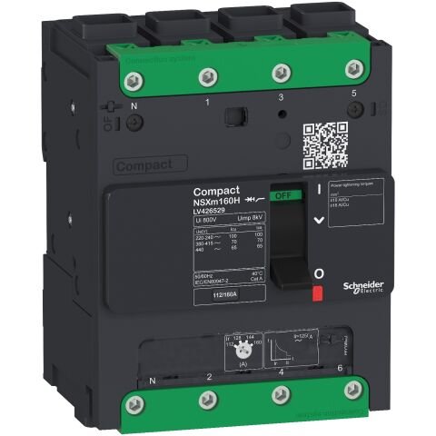 Schneider Electric LV426226 TM80D Devre Kesici,  Nsxm 25Ka 4P/4T Elink