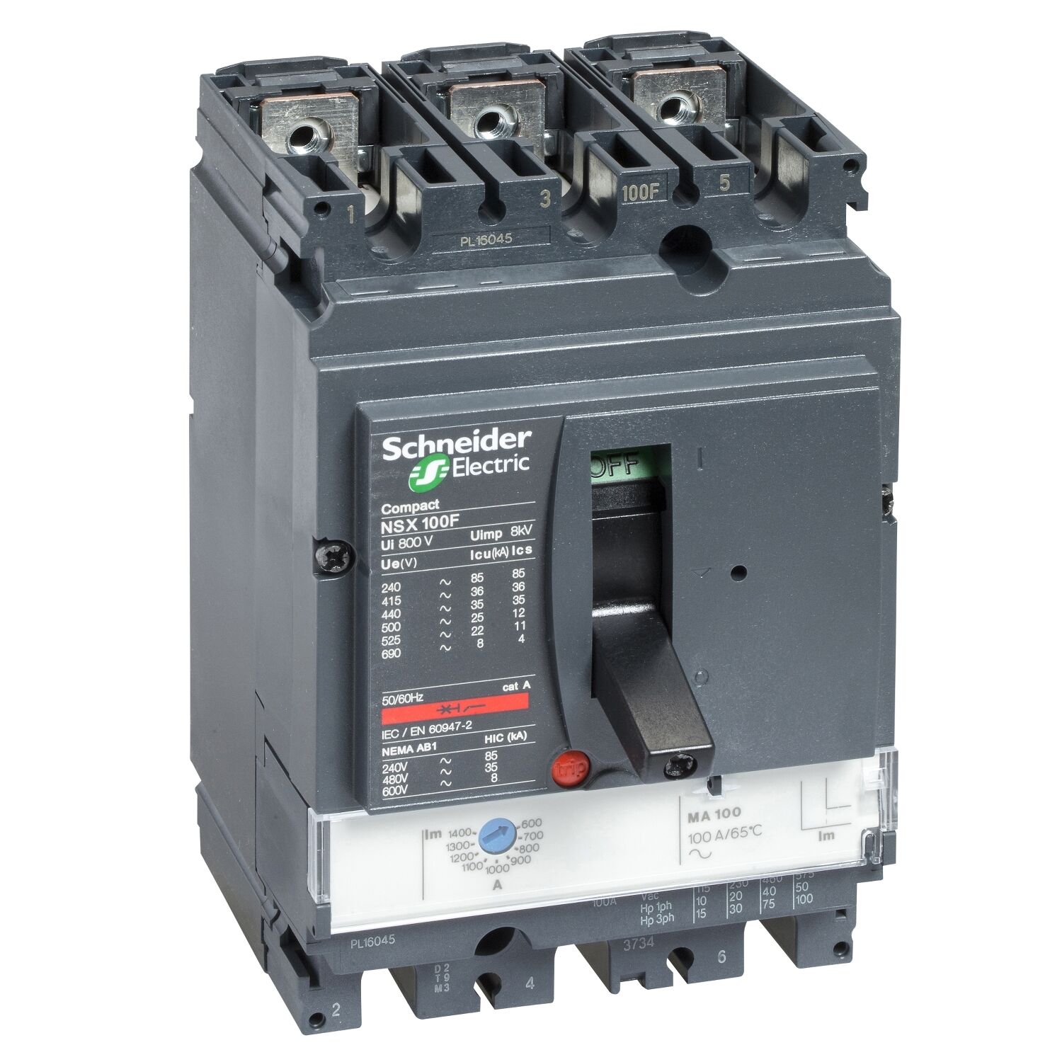 Schneider Electric C10N3MA025 Nsx100N Ma 25 50Ka