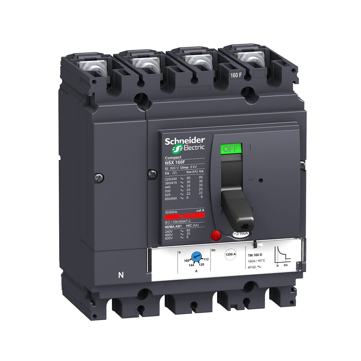 Schneider Electric C16F6TM125 Nsx160F  Tm125D  36Ka