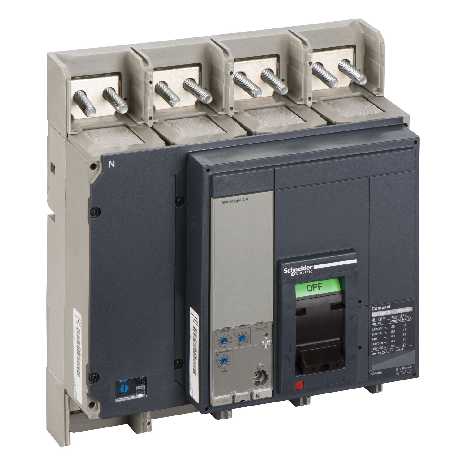 Schneider Electric 33484S5 COMPACT NS1600 4P 50kA MAN. ML 5.0 FIXED Şalter
