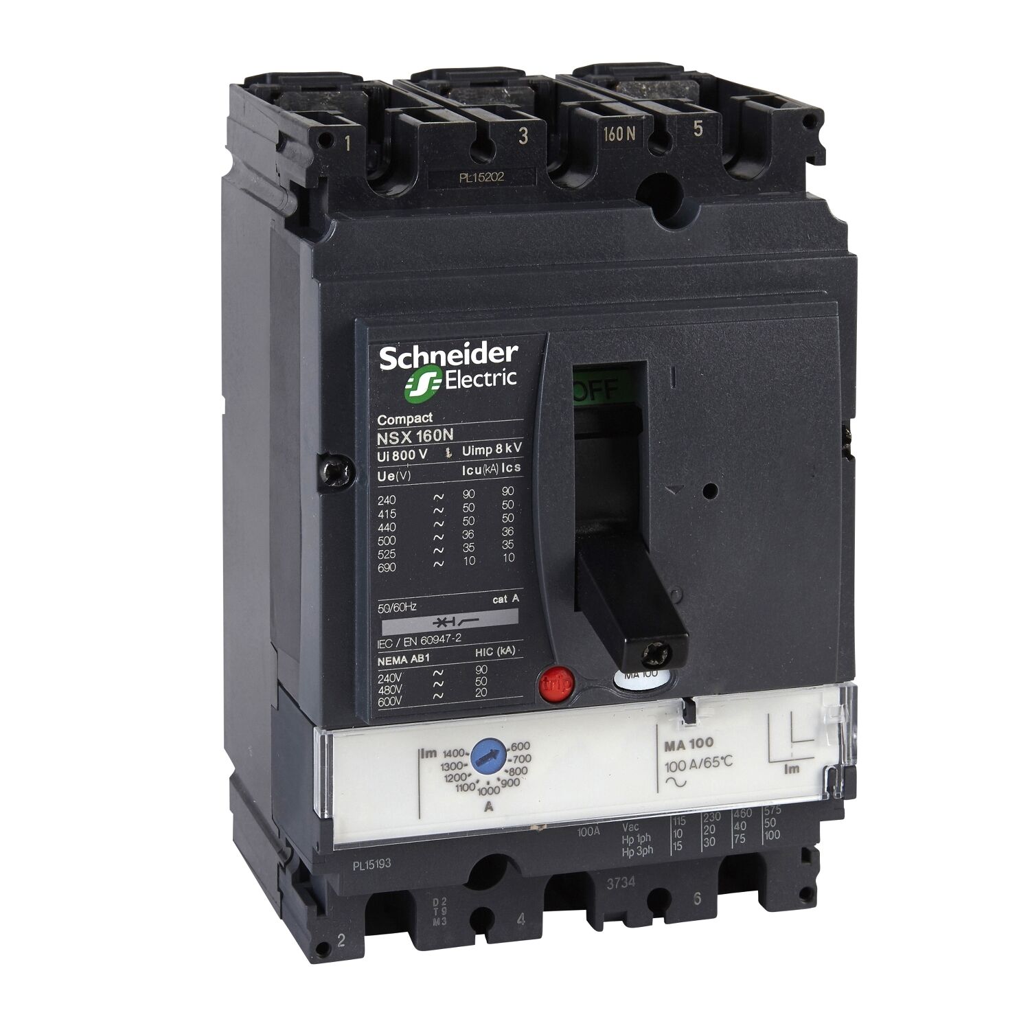 Schneider Electric C16H3MA150 Nsx160H  Ma150 70Ka