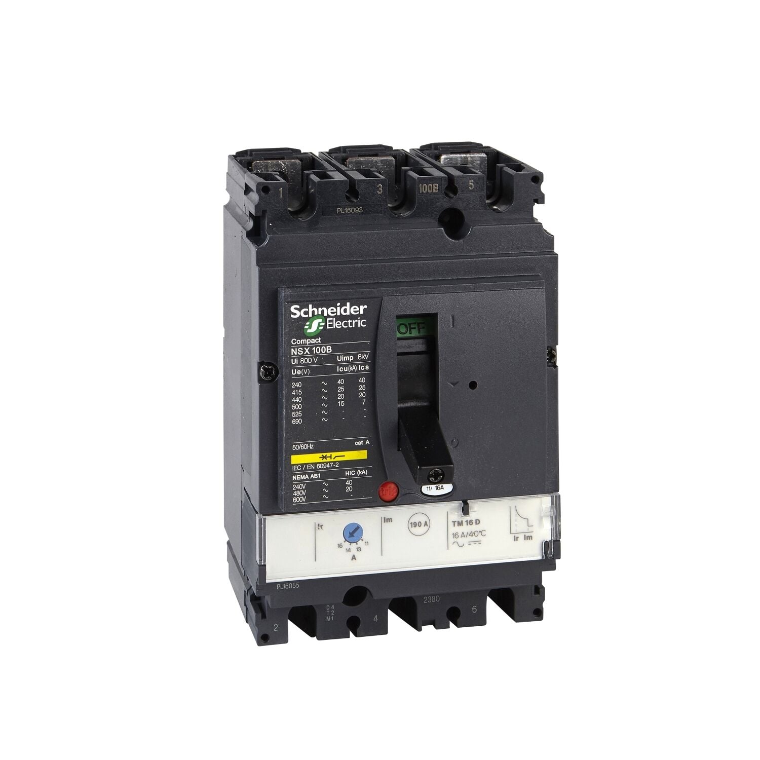 Schneider Electric C10H3TM050 Nsx100H Tm50D 70Ka