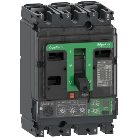Schneider Electric C16F34V160 ComPacT Şalter NSX160F 36kA AC 3P3D 160A 4.2