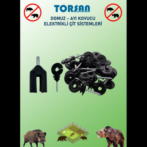 TORSAN GÜNEŞ PANELLİ PRO 2000 Elektrikli Çit Sistemi ( Domuz - Ayı Kovucu ) 2000MT