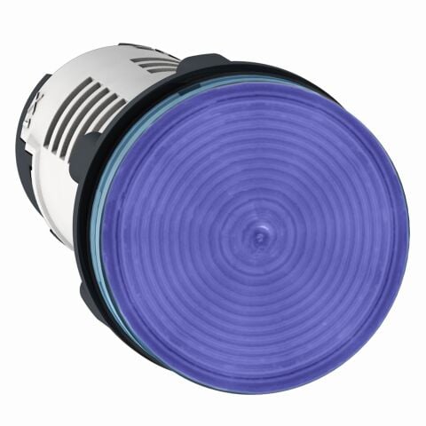 Schneider Electric XB7EV06BP Yuvarlak Pilot Işığı Ø 22 - Mavi - Entegre Led - 24 V - Vida Kelepç Terminali
